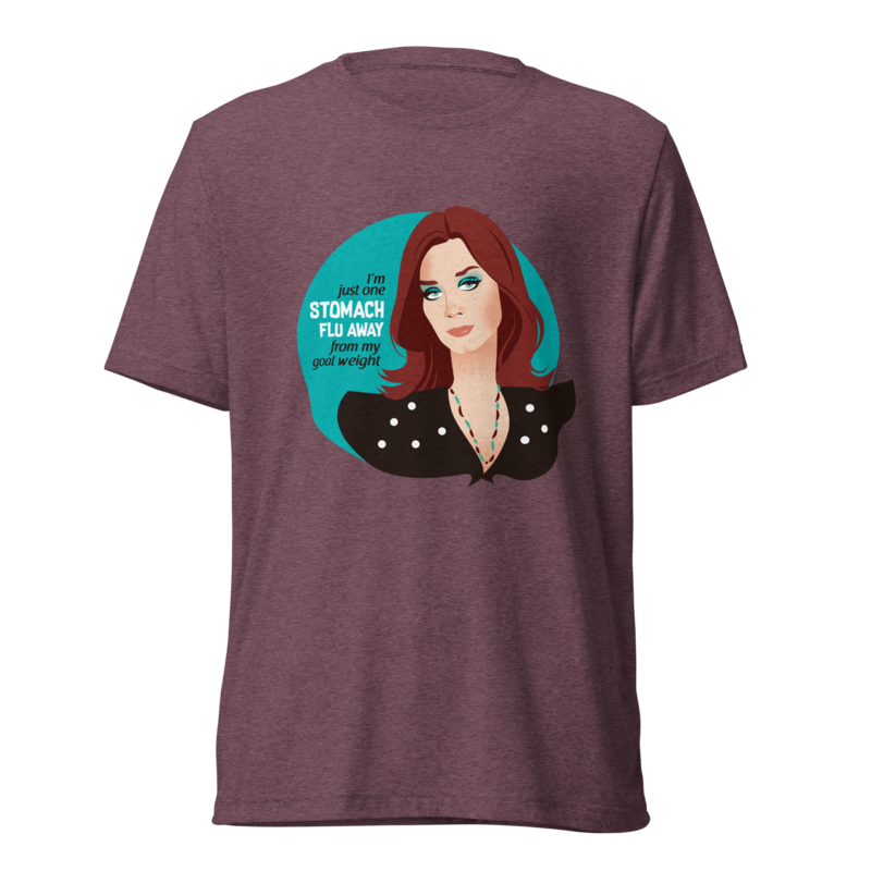 Goal Weight (Triblend) - Maroon Triblend