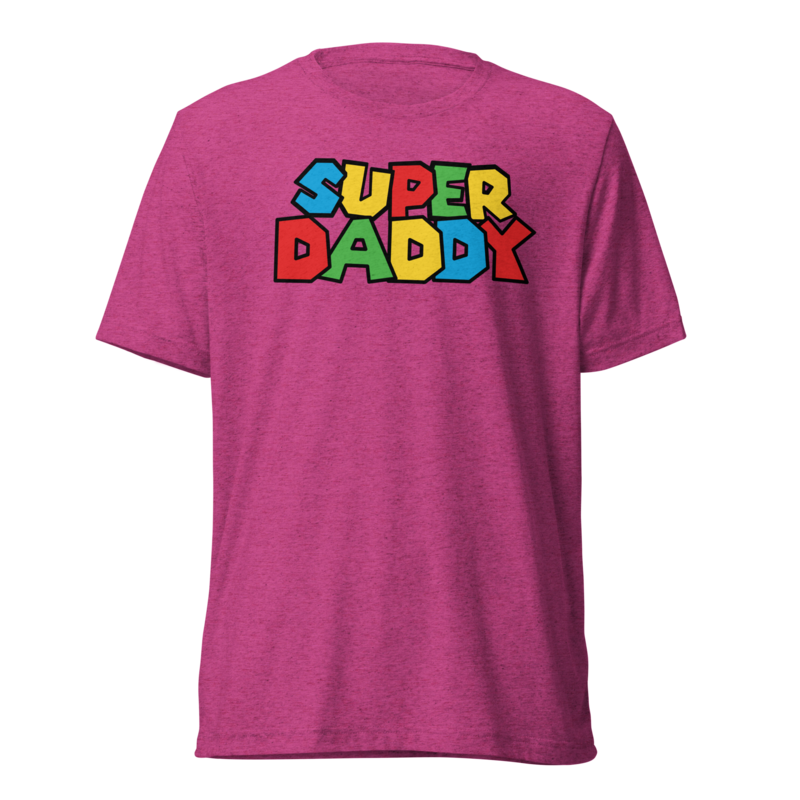 Super Daddy (Triblend) - Berry Triblend