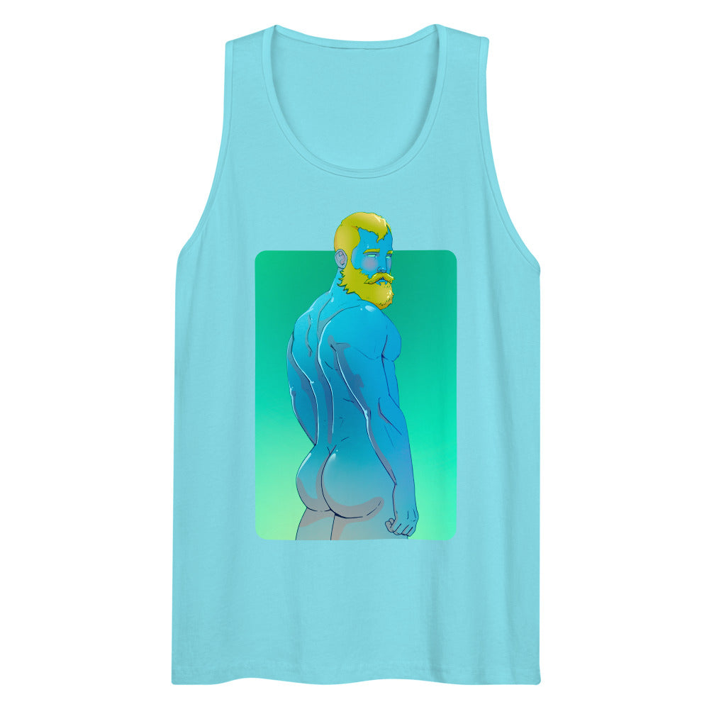 Scandinavian Tan (Tank Top) - Pacific Blue
