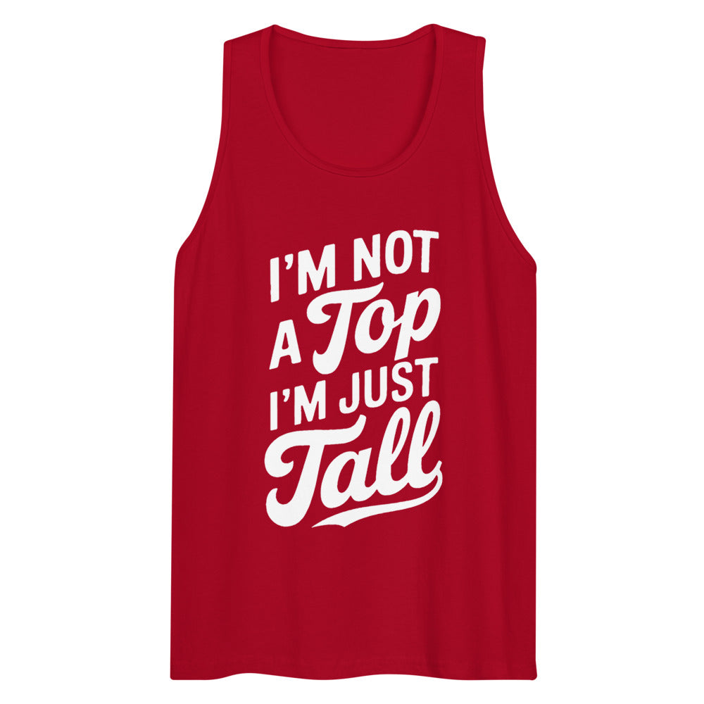 I'm Not a Top (Tank Top) - Red