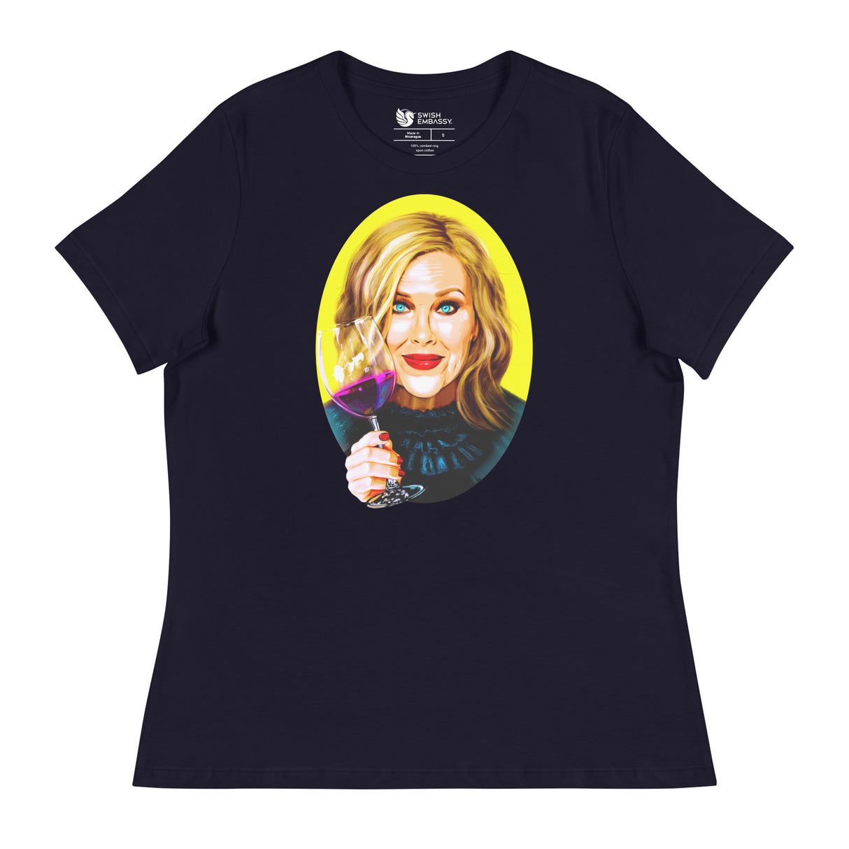 A Lotta Bit Chardonnay (Women's Relaxed T-Shirt)-Women's T-Shirts-Swish Embassy