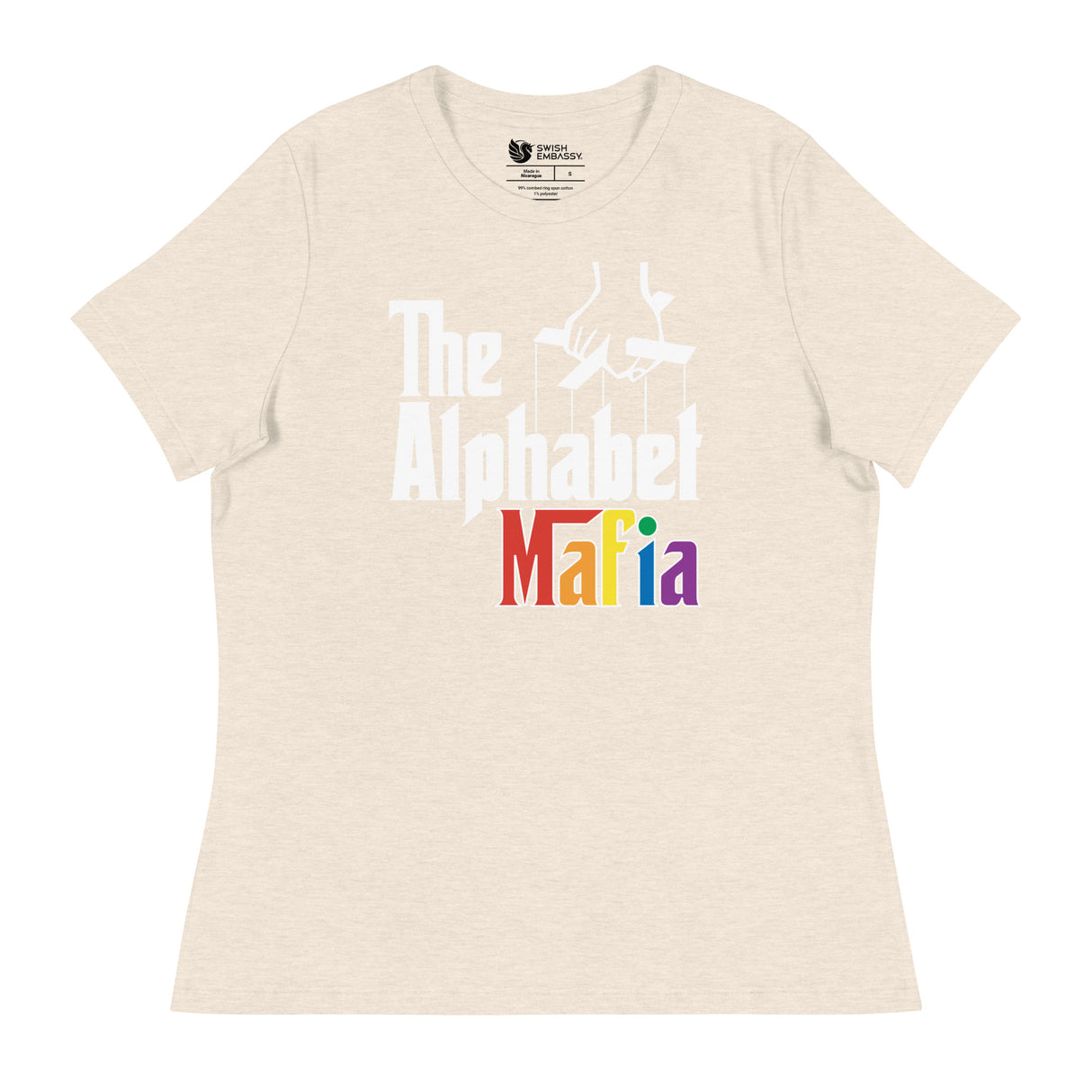 Alphabet Mafia (Women's Relaxed T-Shirt)-Women's T-Shirts-Swish Embassy
