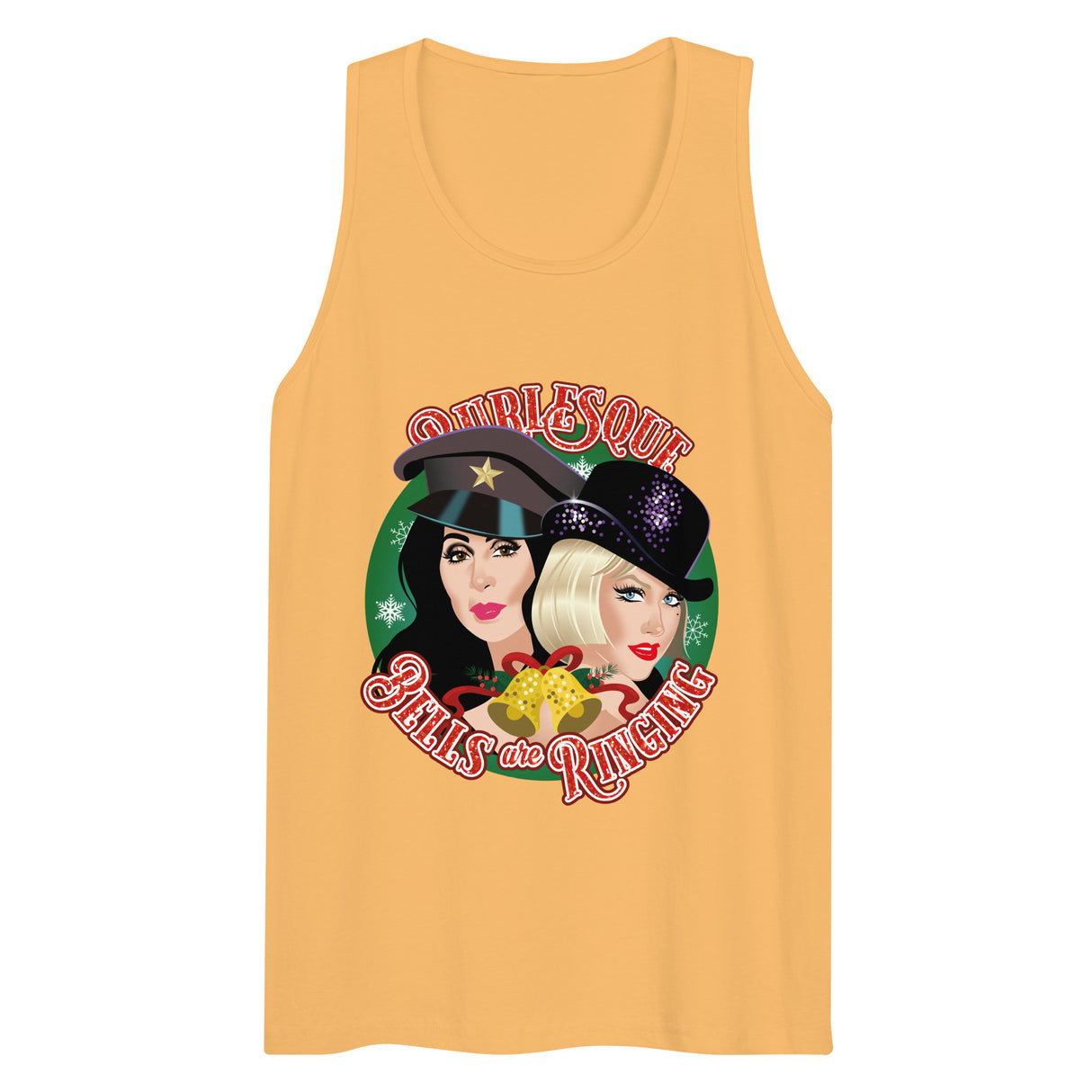 Bells are Ringing (Tank Top)-Christmas Tank Tops-Swish Embassy