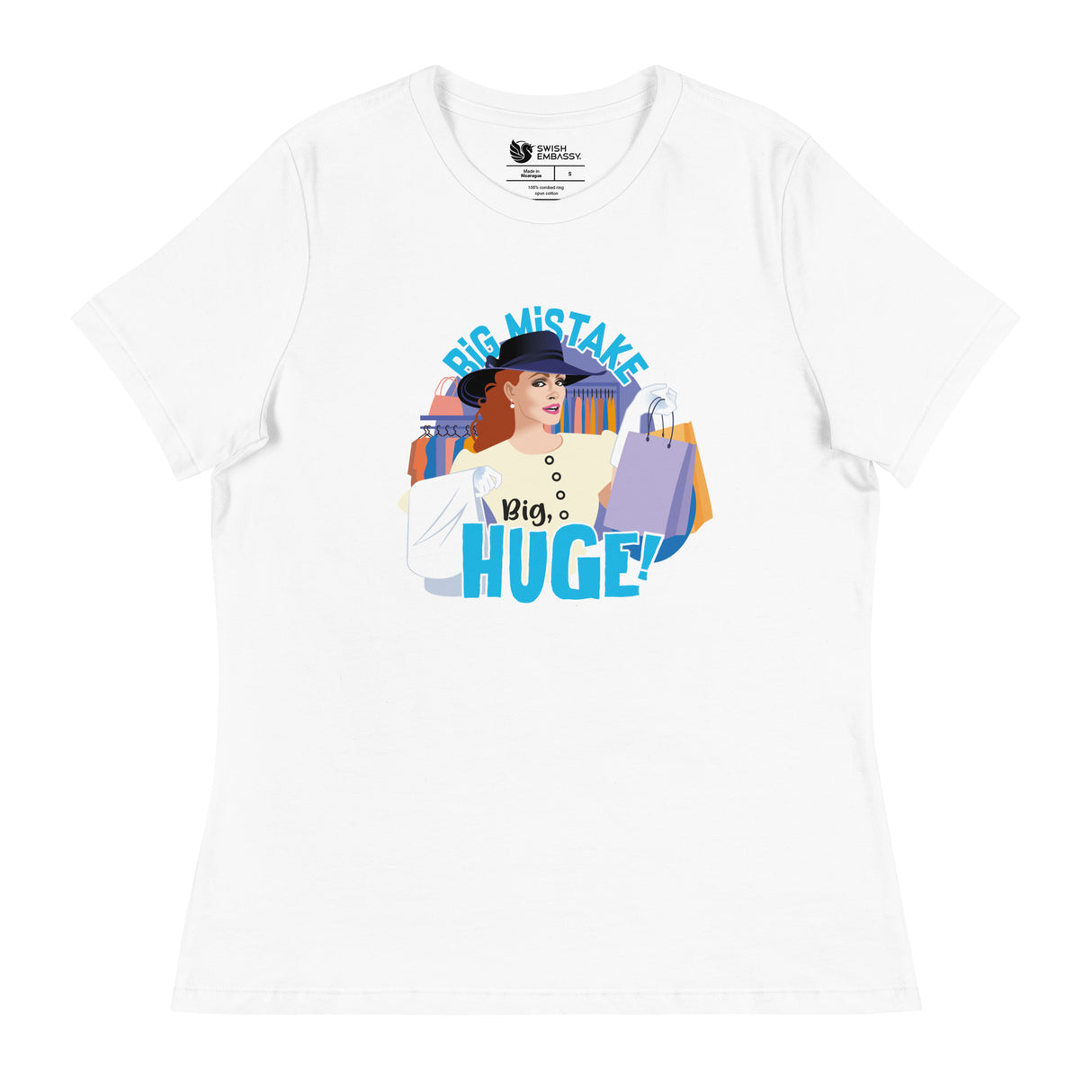 Big Mistake (Women's Relaxed T-Shirt)-Women's T-Shirts-Swish Embassy
