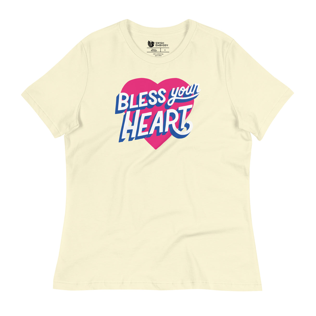 Bless Your Heart (Women's Relaxed T-Shirt)-Women's T-Shirts-Swish Embassy