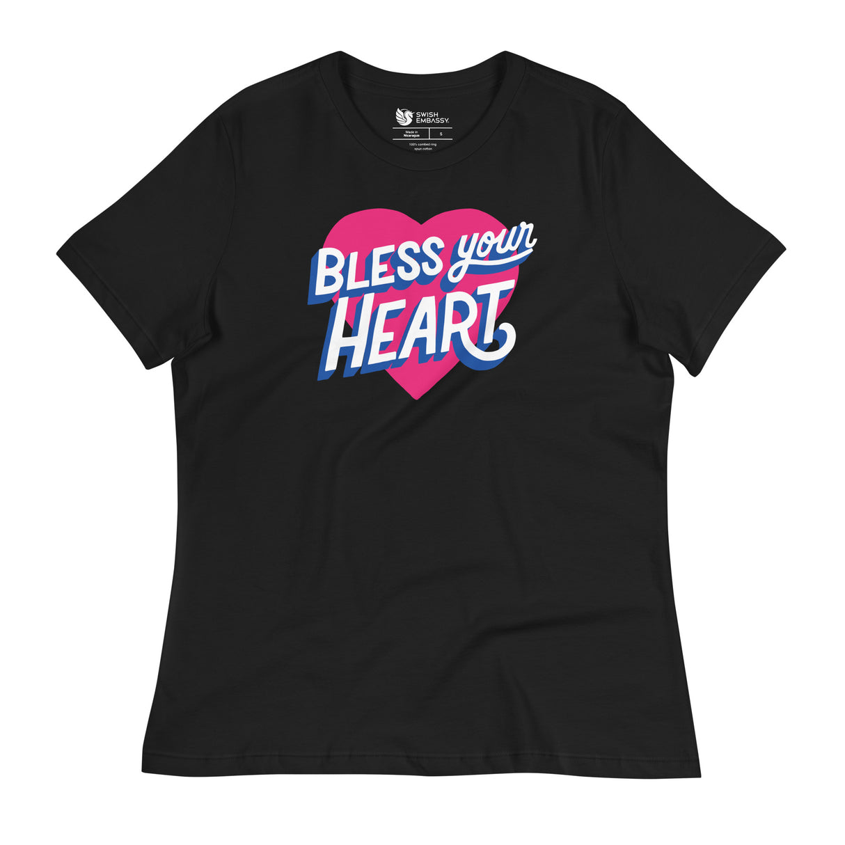 Bless Your Heart (Women's Relaxed T-Shirt)-Women's T-Shirts-Swish Embassy