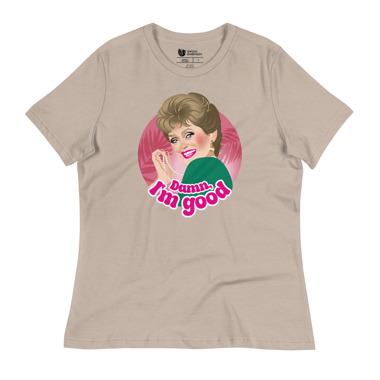 Damn I'm Good (Women's Relaxed T-Shirt)-Women's T-Shirts-Swish Embassy