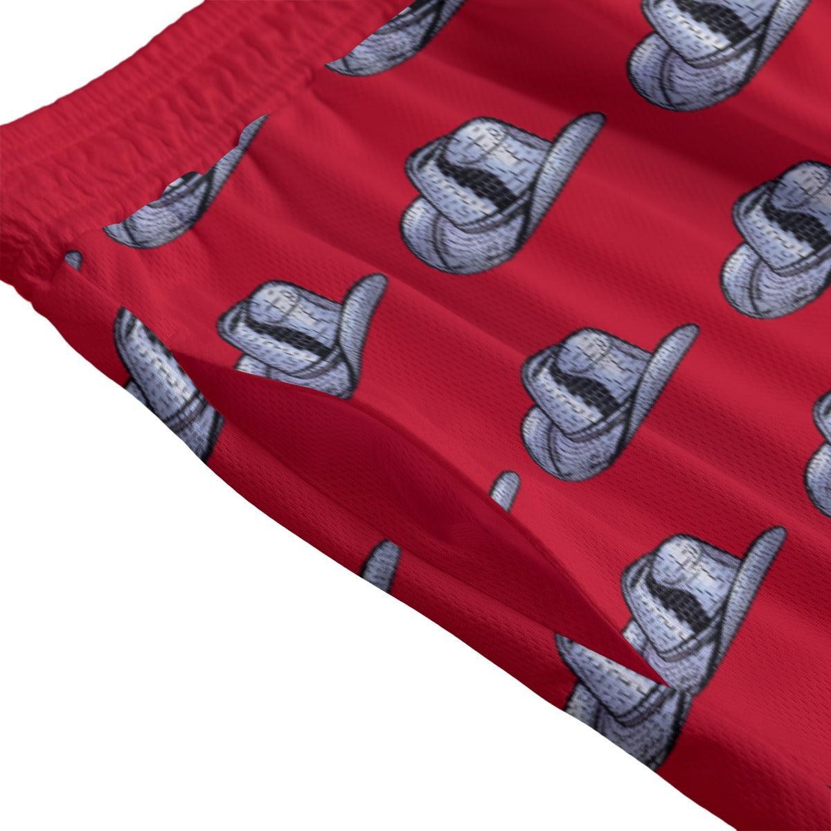 Disco Mirror Cowboy Hat (Shorts)-Shorts-Swish Embassy