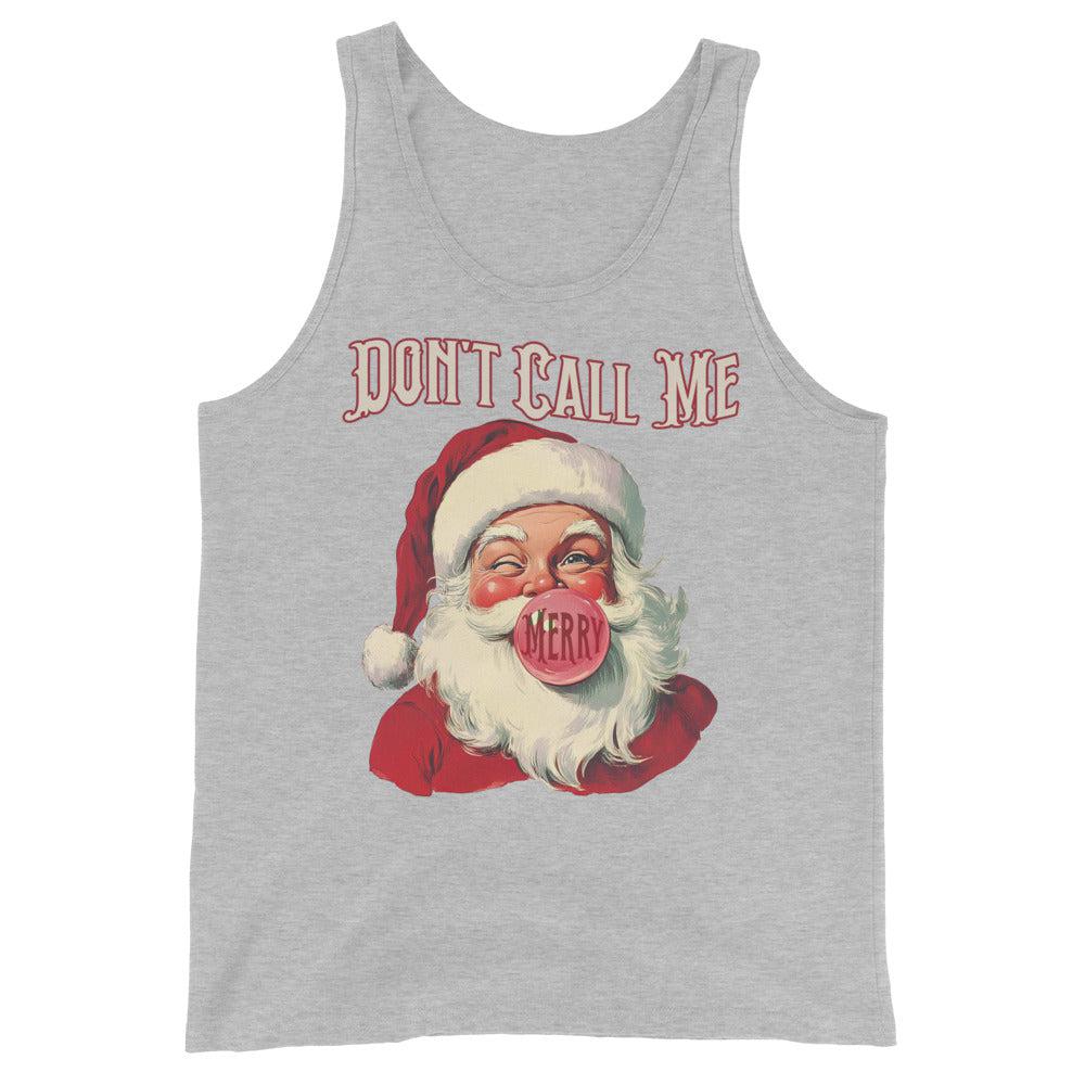 Don't Call Me Merry (Tank Top)-Christmas Tank Tops-Swish Embassy