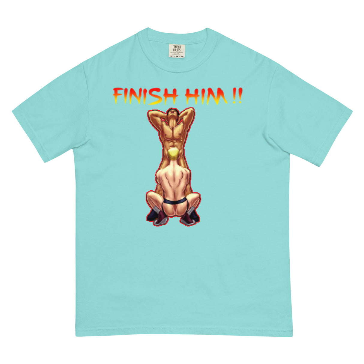 Finish Him (Boxy Tee)-Boxy T-Shirt-Swish Embassy