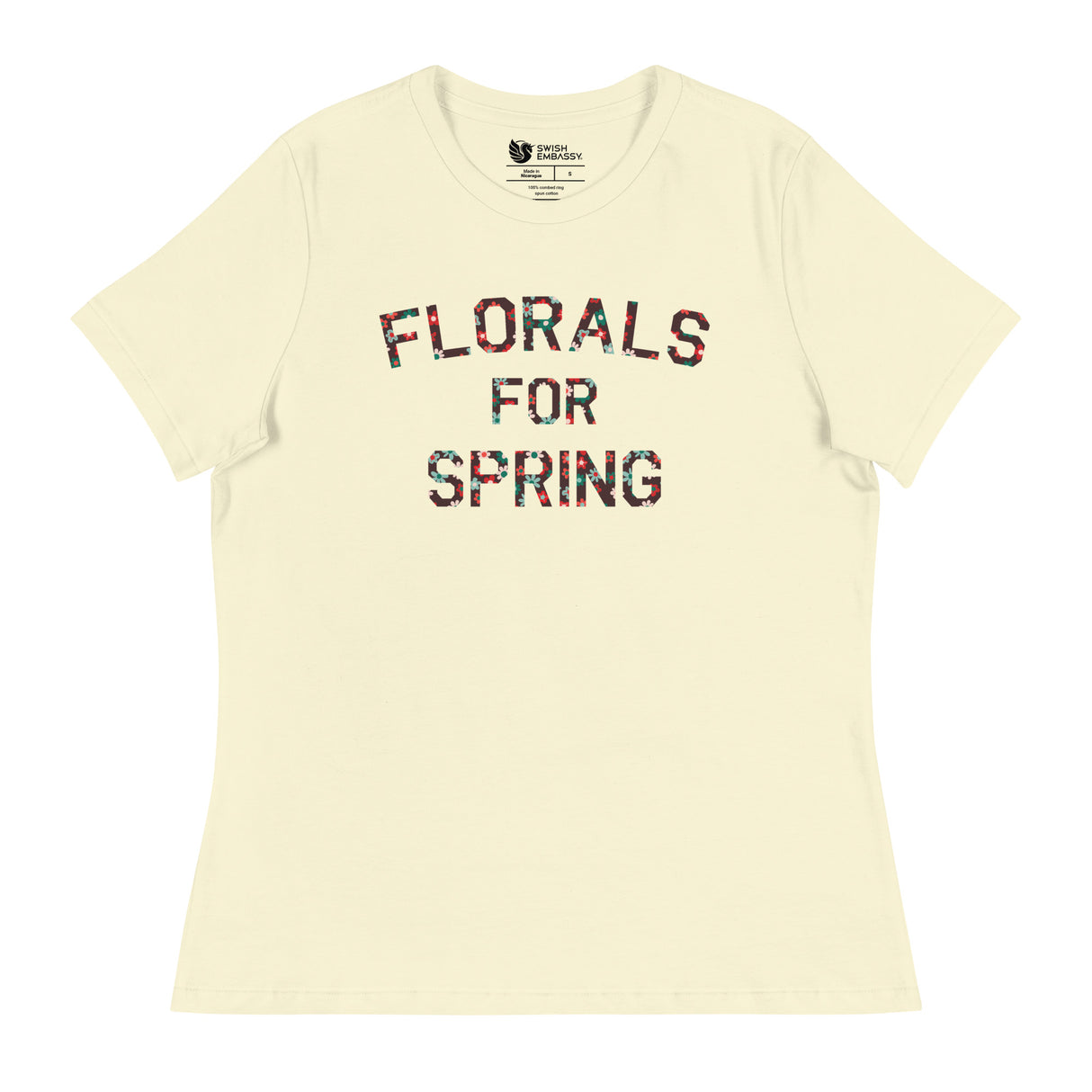 Florals for Spring (Women's Relaxed T-Shirt)-Women's T-Shirts-Swish Embassy