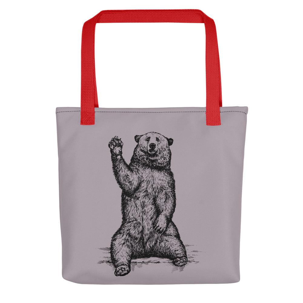 Friendly Bear (Tote bag)-Bags-Swish Embassy