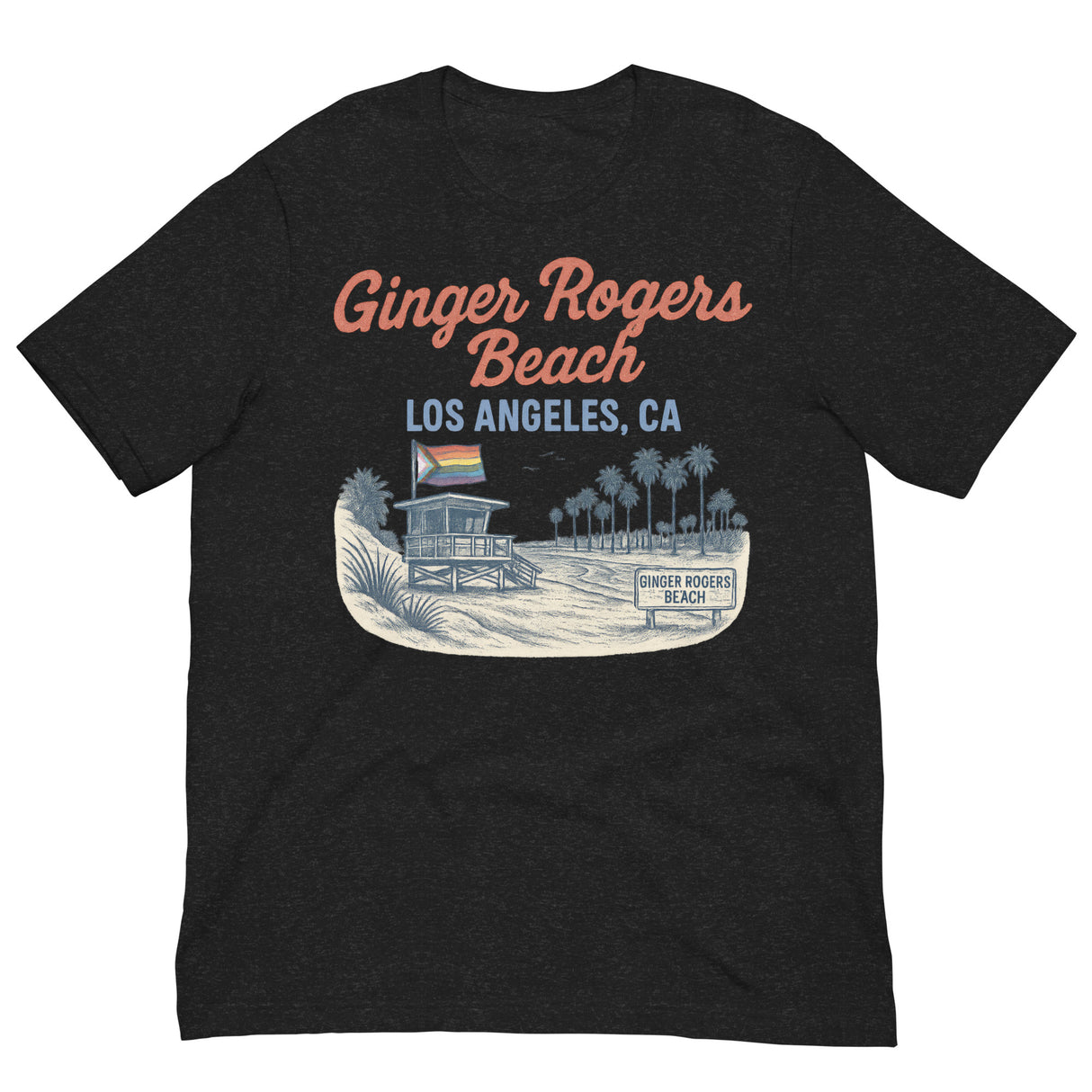 Ginger Rogers Beach-T-Shirts-Swish Embassy