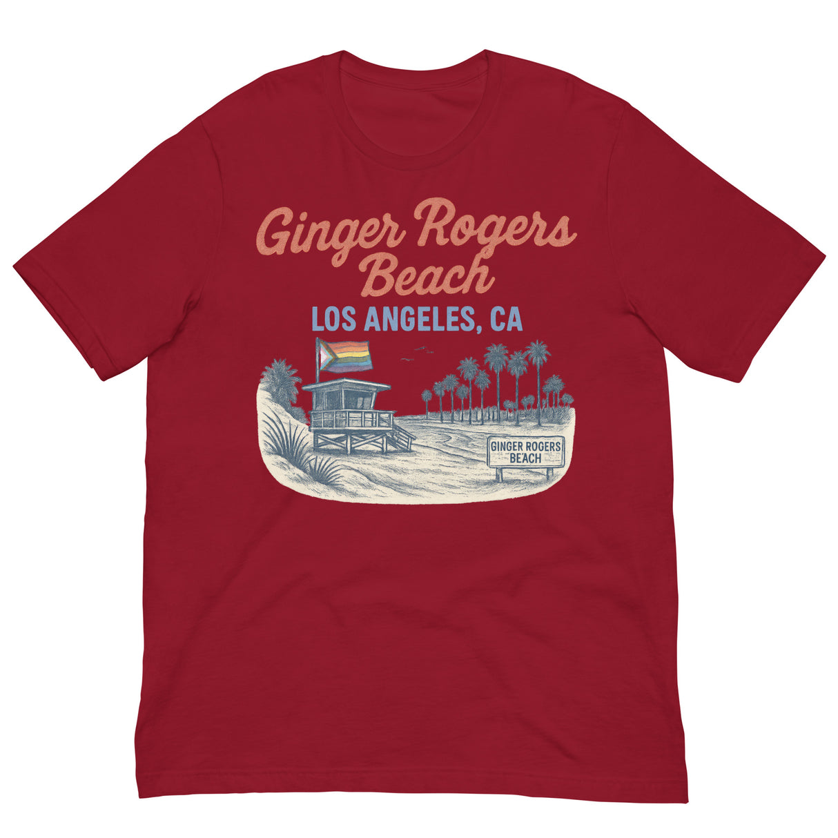 Ginger Rogers Beach-T-Shirts-Swish Embassy