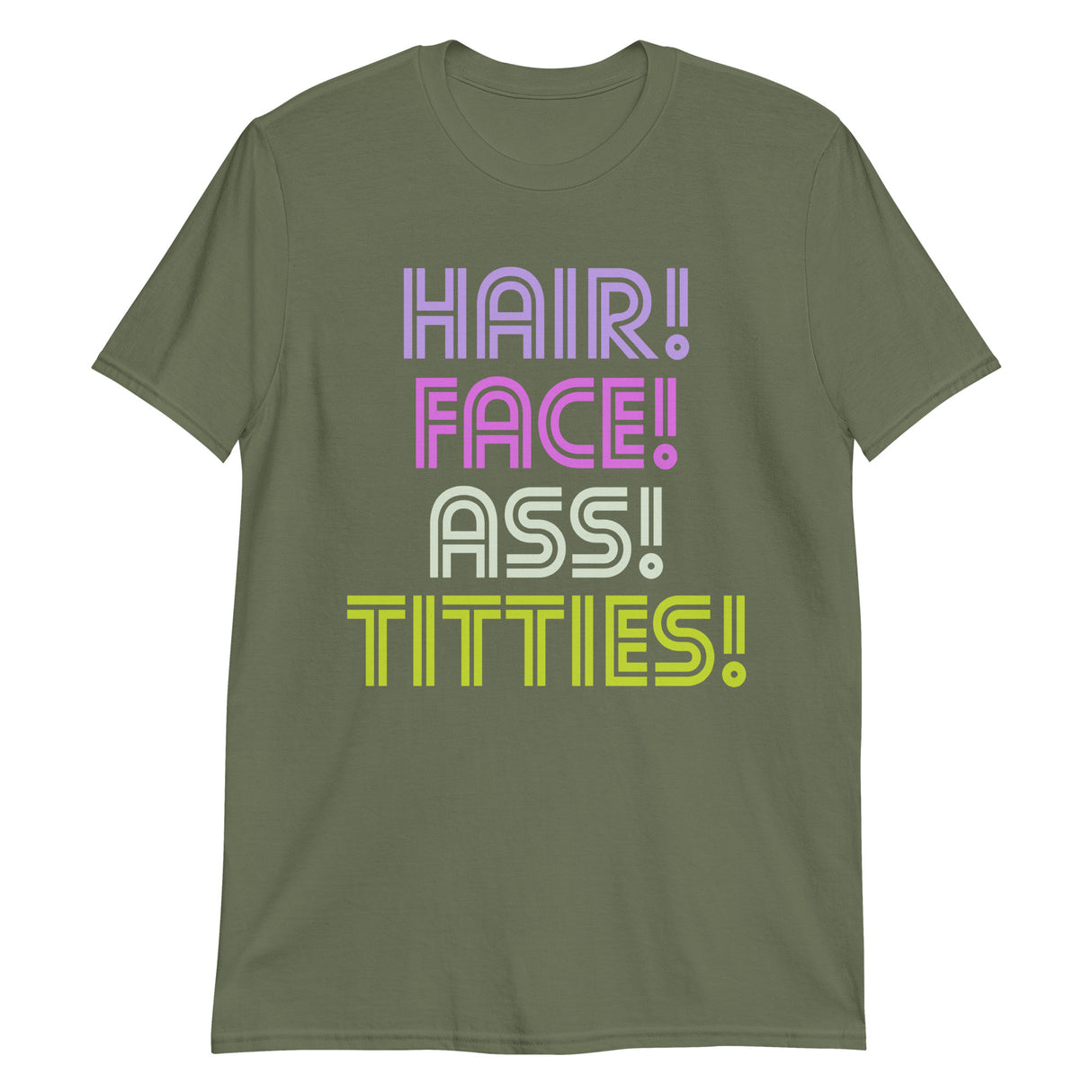 Hair Face Ass Titties-T-Shirts-Swish Embassy
