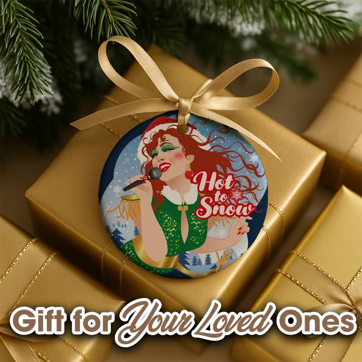 Hot To Snow (Ceramic Holiday Keepsake)-Ceramic Holiday Keepsake-Swish Embassy