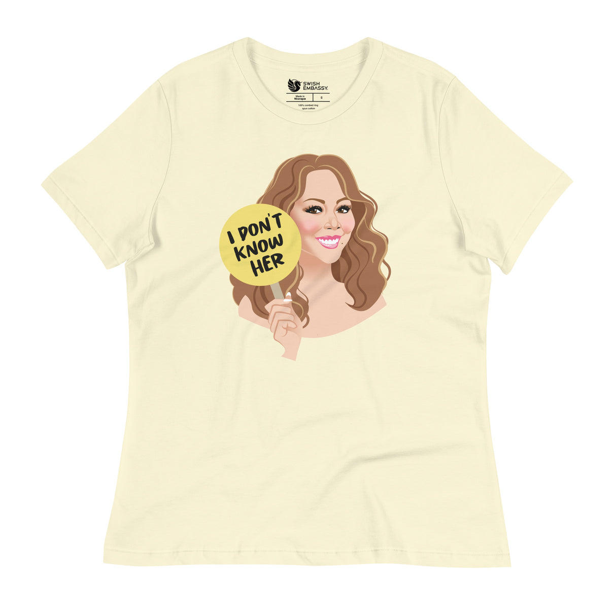 I Don't Know Her (Women's Relaxed T-Shirt)-Women's T-Shirts-Swish Embassy