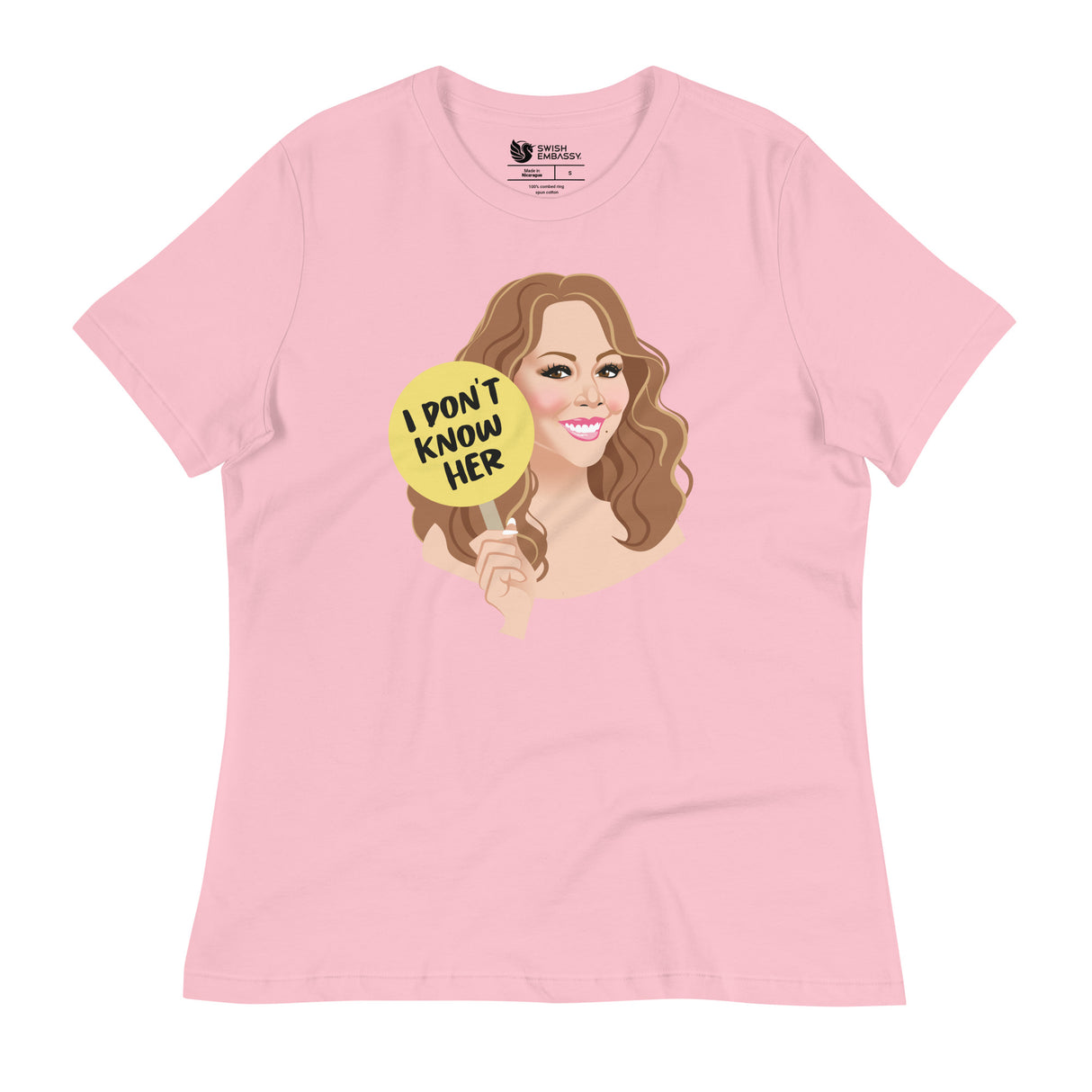 I Don't Know Her (Women's Relaxed T-Shirt)-Women's T-Shirts-Swish Embassy