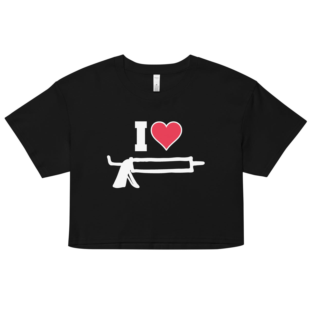 I Love Caulk (Crop Top)-Crop Top-Swish Embassy