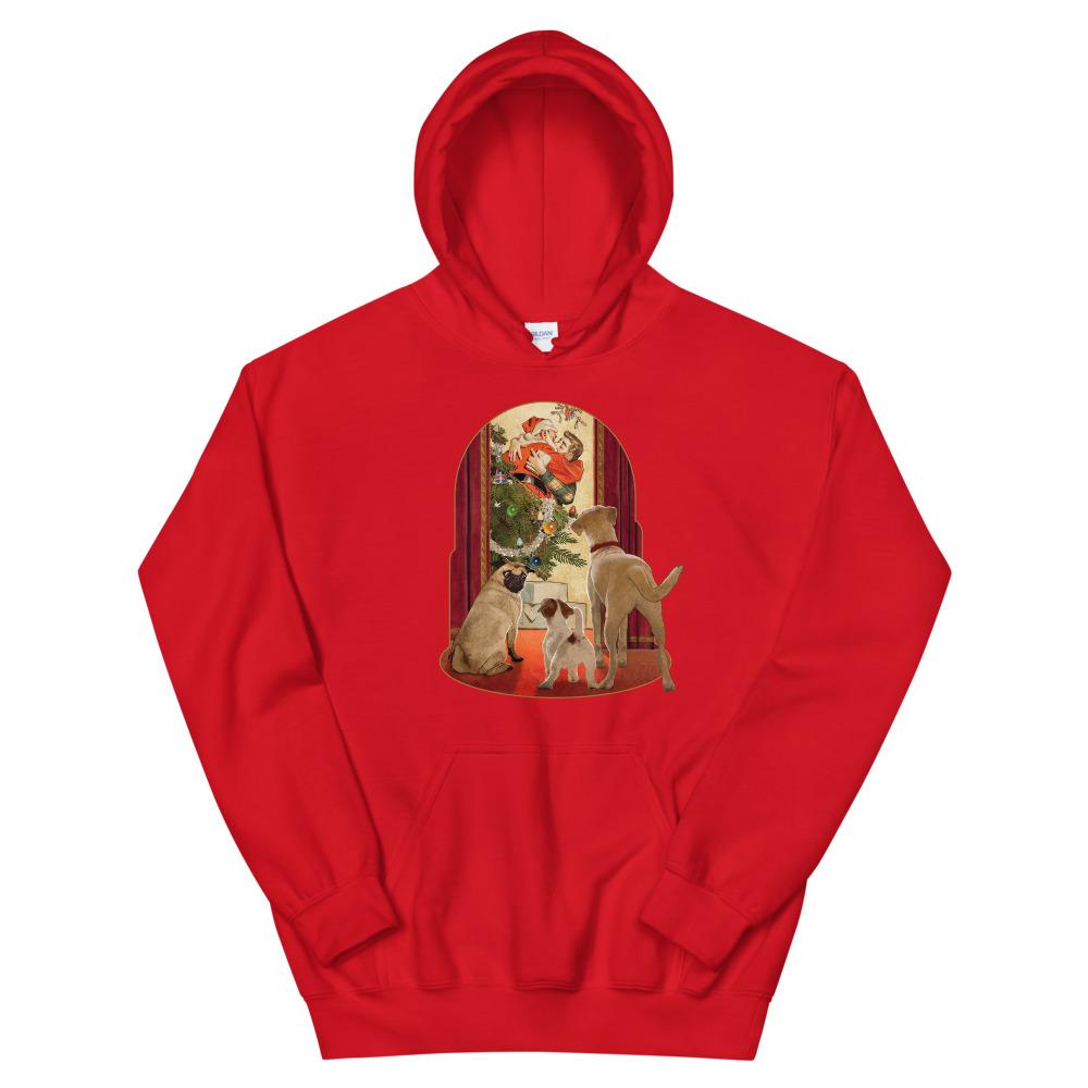 I Saw Daddy Kissing Santa Claus (Hoodie)-Christmas Hoodies-Swish Embassy