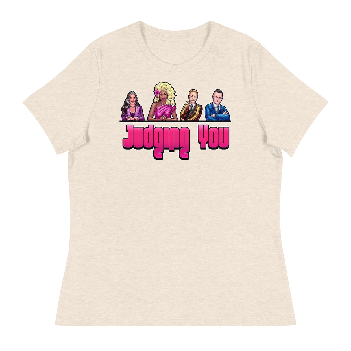 Judging You (Women's Relaxed T-Shirt)-Women's T-Shirts-Swish Embassy
