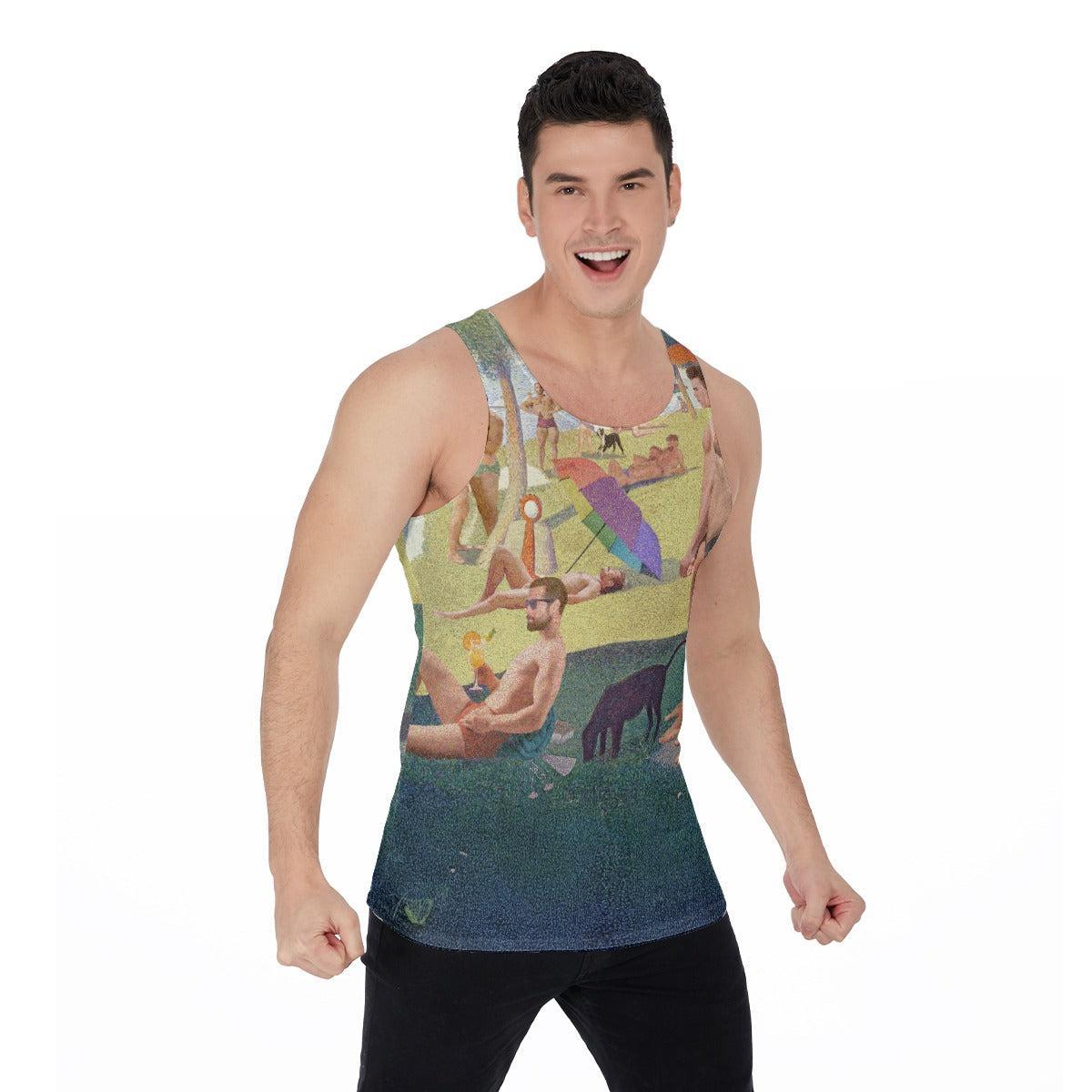 La Grande Jock (Allover Tank Top)-Allover Tank Top-Swish Embassy