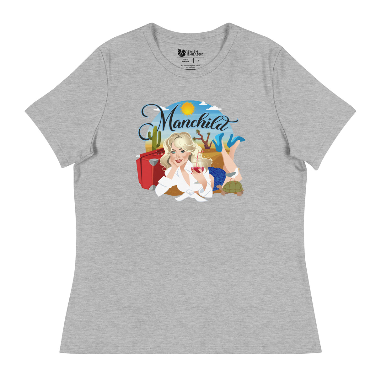 Manchild (Women's Relaxed T-Shirt)-Women's T-Shirts-Swish Embassy