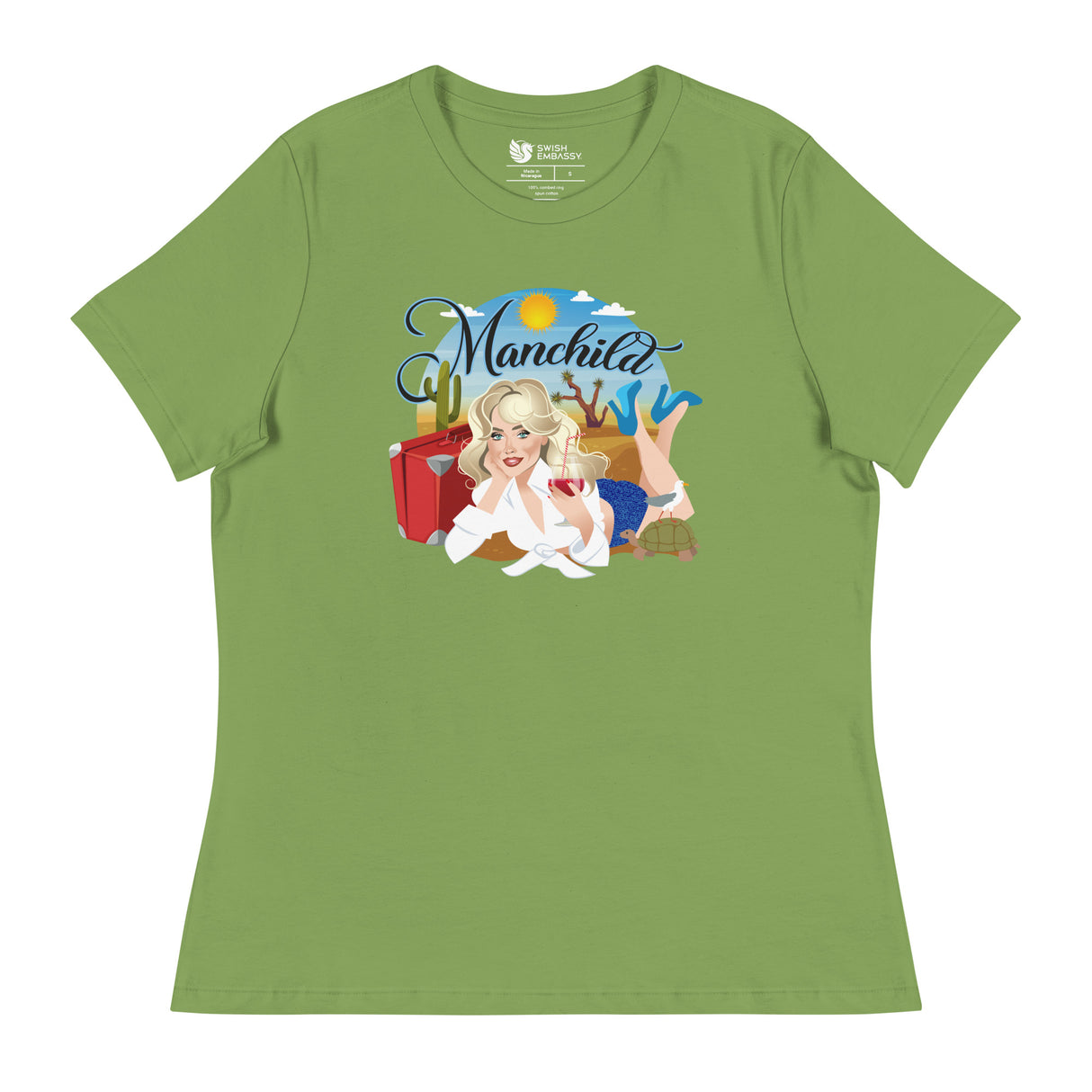 Manchild (Women's Relaxed T-Shirt)-Women's T-Shirts-Swish Embassy
