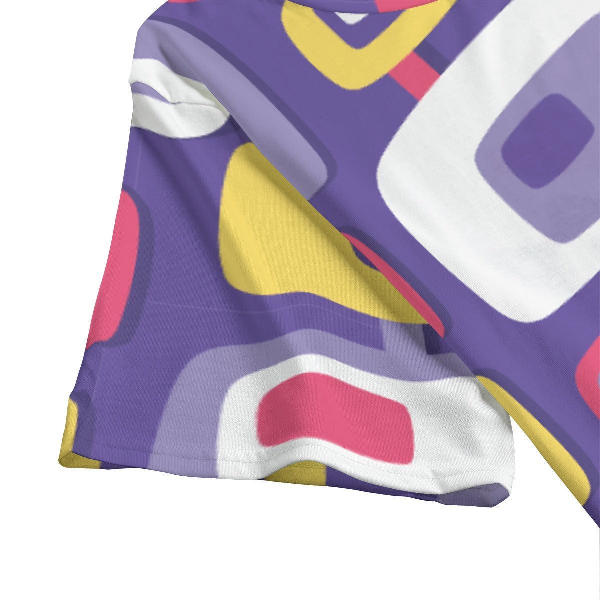 Mid-Century Purple (Allover T-Shirt)-Allover T-Shirt-Swish Embassy