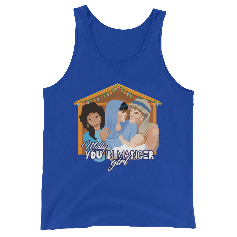 Molly, You in Manger Girl! (Tank Top)-Christmas Tank Tops-Swish Embassy
