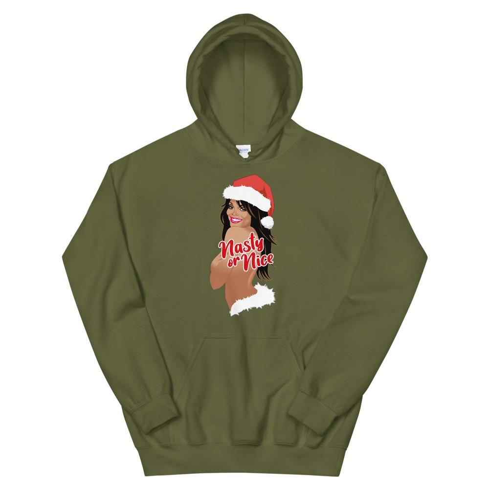 Nasty or Nice (Hoodie)-Christmas Hoodies-Swish Embassy