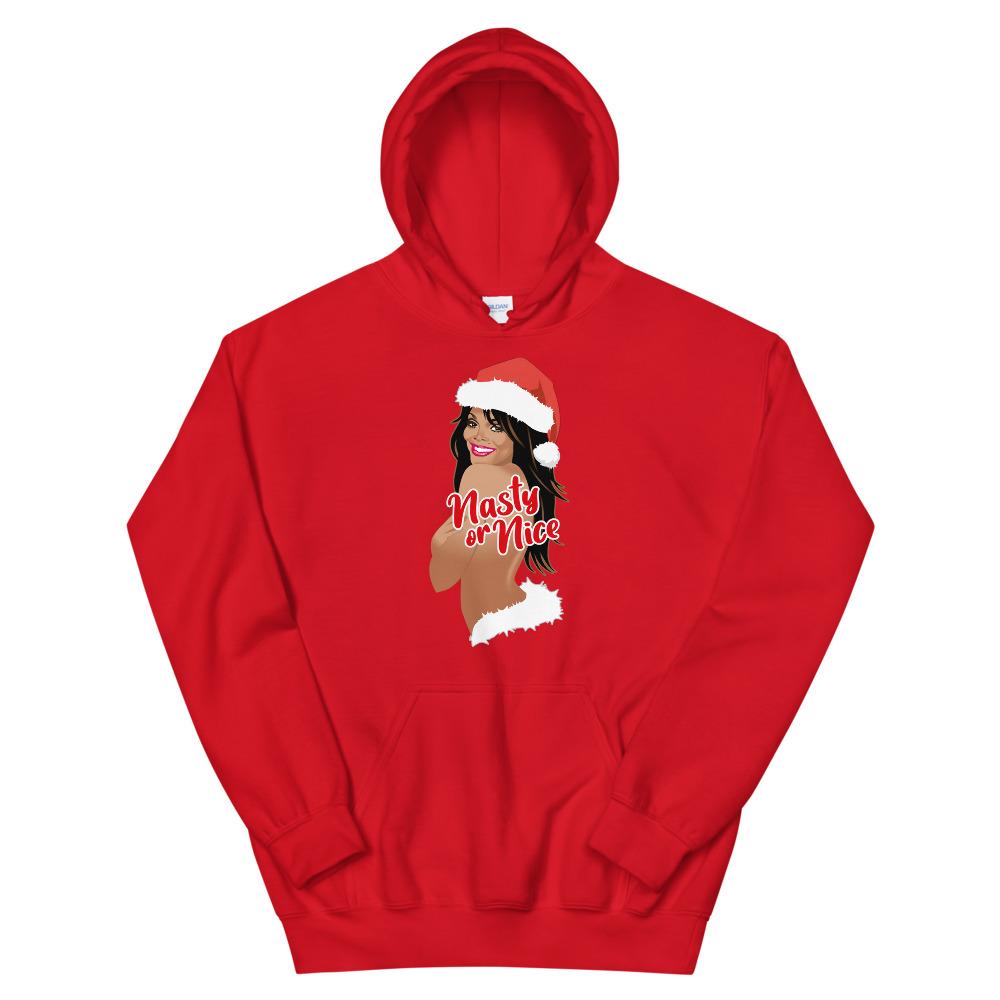 Nasty or Nice (Hoodie)-Christmas Hoodies-Swish Embassy