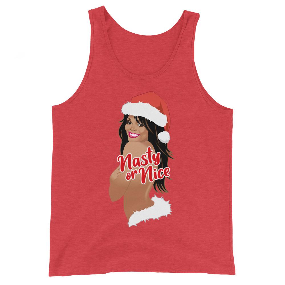 Nasty or Nice (Tank Top)-Christmas Tank Tops-Swish Embassy
