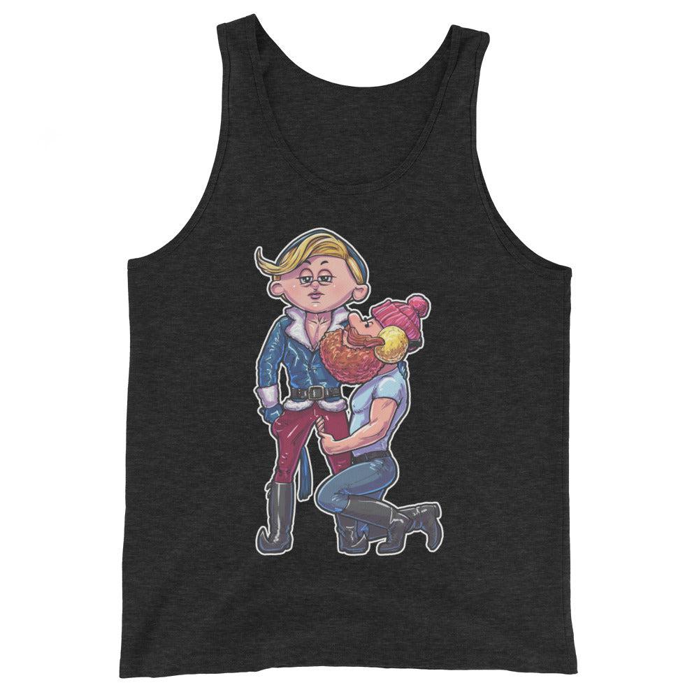 North Pole's Top Elf (Tank Top)-Christmas Tank Tops-Swish Embassy