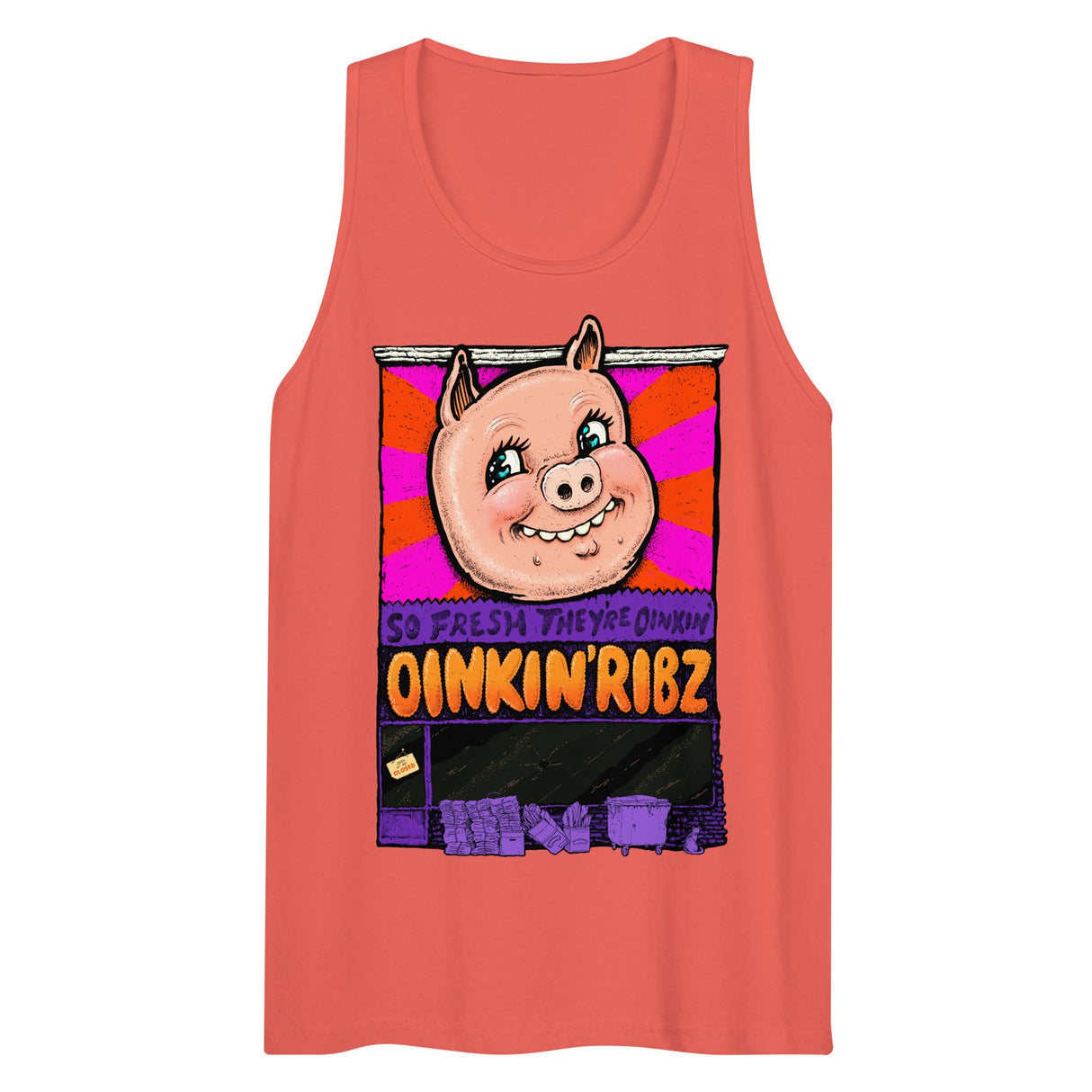 Oinkin Ribs (Tank Top)-Tank Top-Swish Embassy