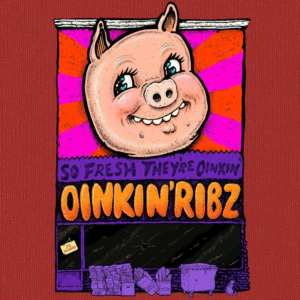 Oinkin Ribs-T-Shirts-Swish Embassy