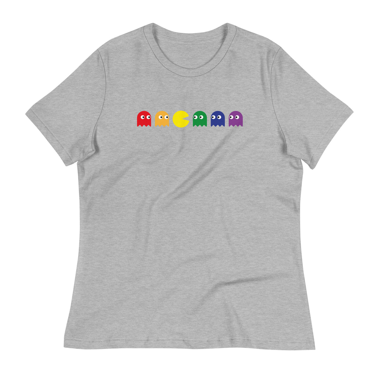 Pac Man Pride (Women's Relaxed T-Shirt)-Women's T-Shirts-Swish Embassy