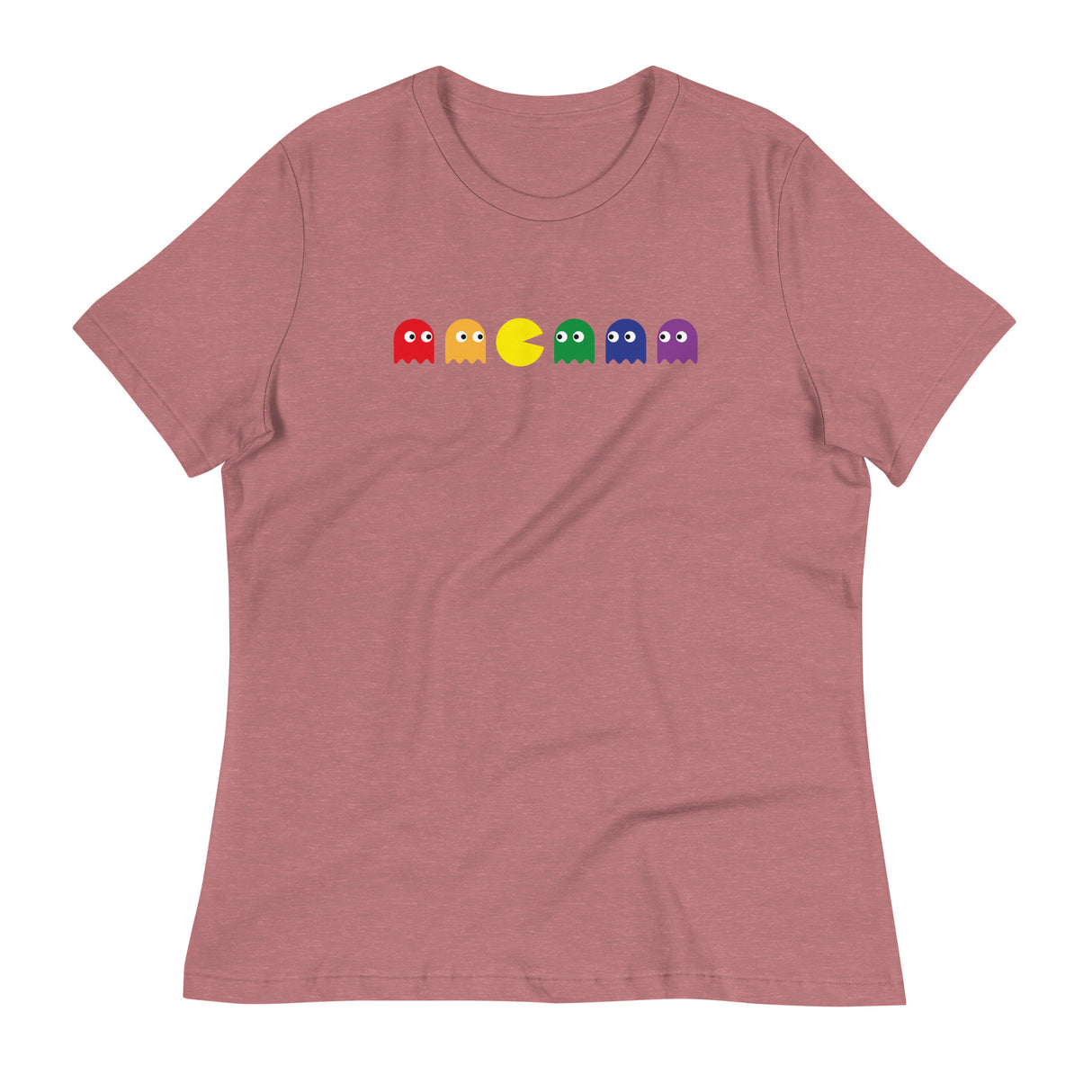 Pac Man Pride (Women's Relaxed T-Shirt)-Women's T-Shirts-Swish Embassy