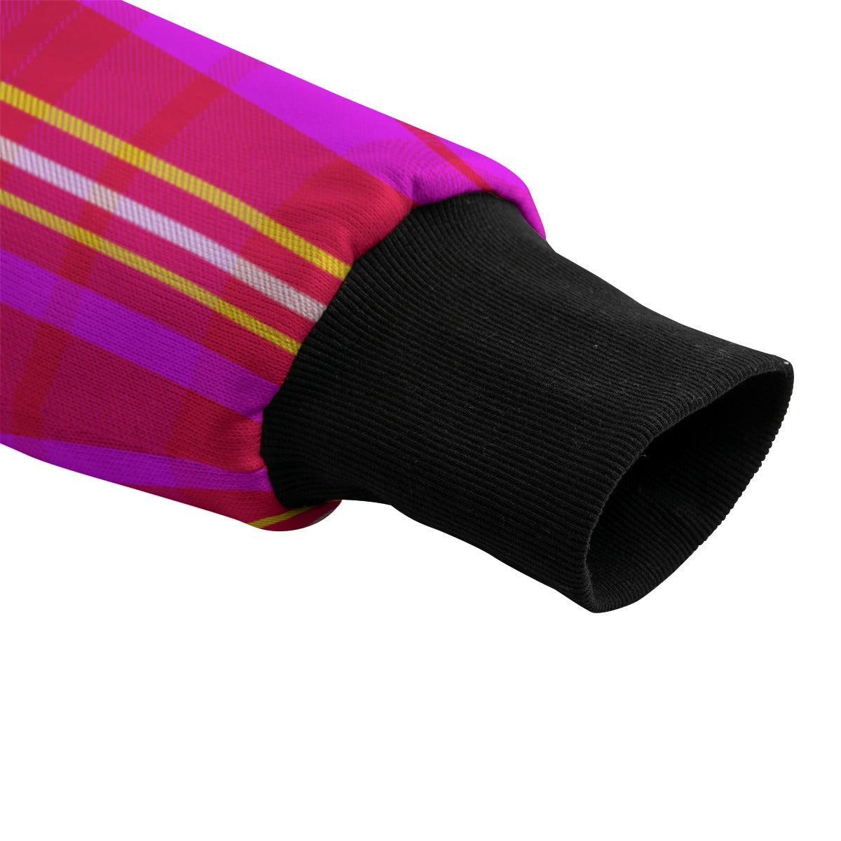 Pink Plaid Club (Fleece Jacket)-Fleece Jacket-Swish Embassy