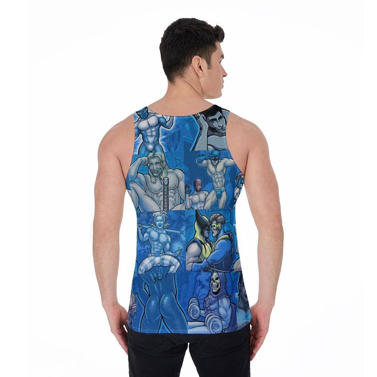 Pop Boys Blue (Allover Tank Top)-Allover Tank Top-Swish Embassy