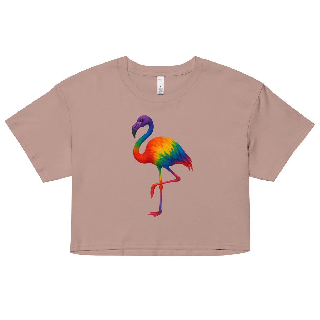 Pride Flamingo (Crop Top)-Crop Top-Swish Embassy