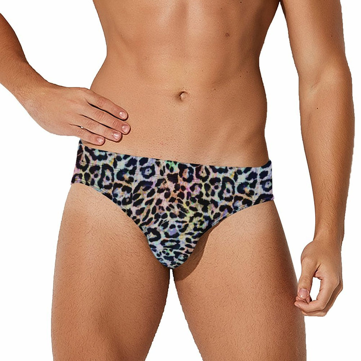 Rainbow Leopard (Swim Briefs)-Swim Briefs-Swish Embassy