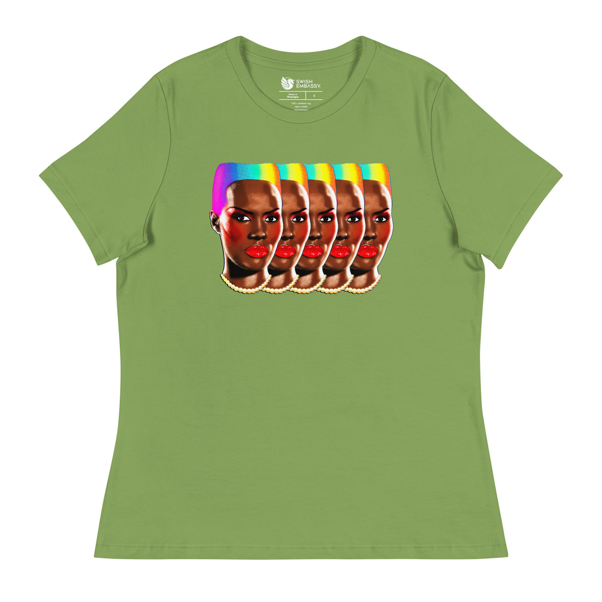 Rainbows and Rhythm (Women's Relaxed T-Shirt)-Women's T-Shirts-Swish Embassy