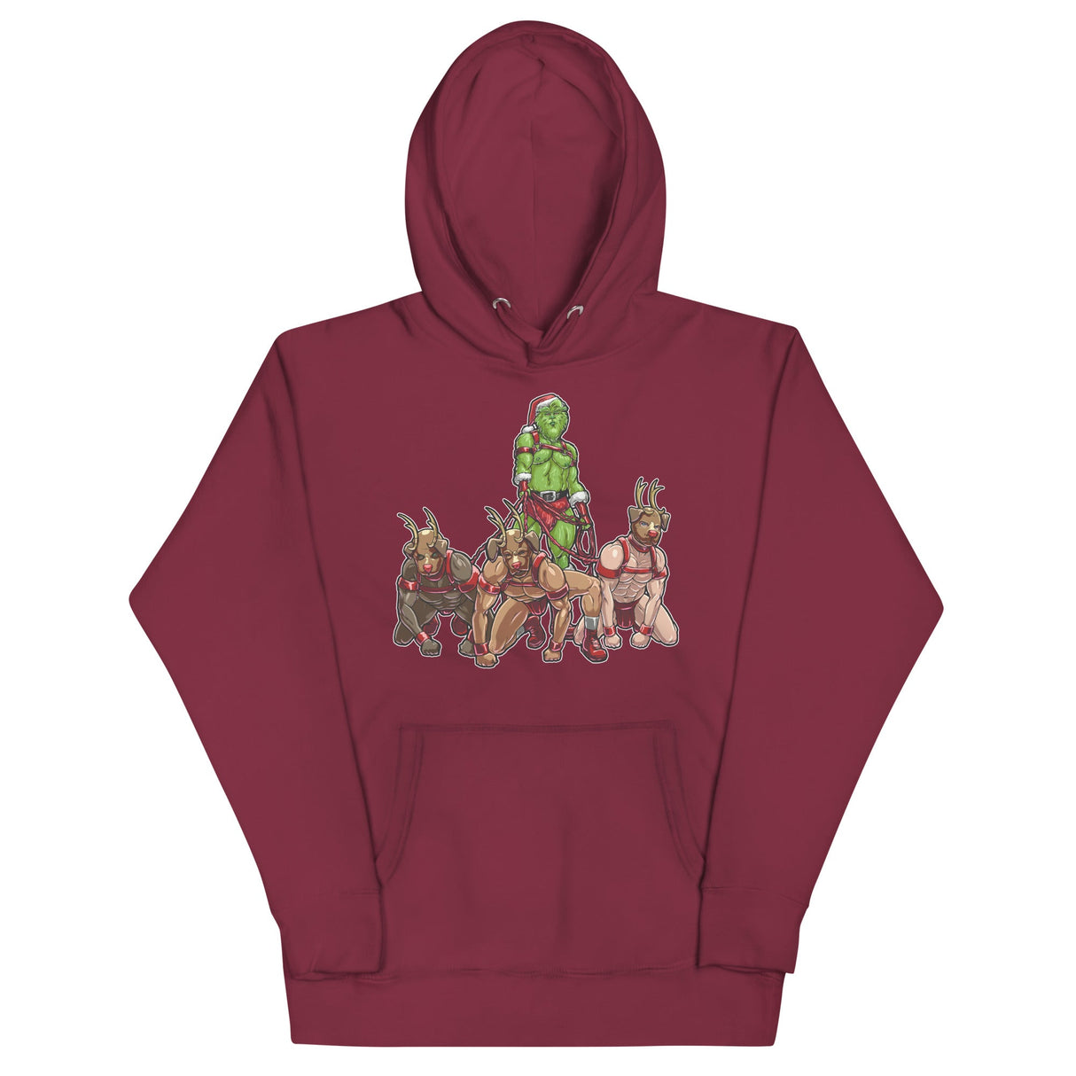 Reindeer Gains (Hoodie)-Christmas Hoodies-Swish Embassy