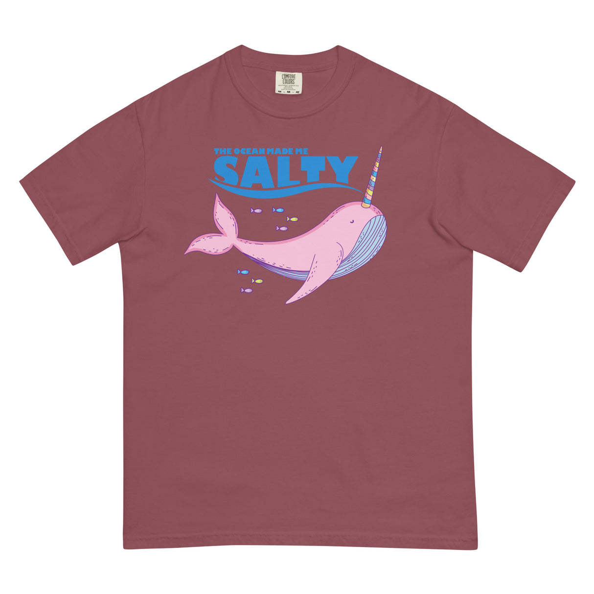 Salty Narwhal (Boxy Tee)-Boxy T-Shirt-Swish Embassy