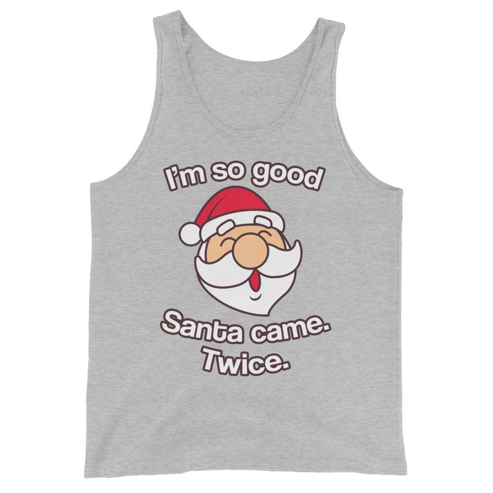 Santa Came Twice (Tank Top)-Christmas Tank Tops-Swish Embassy