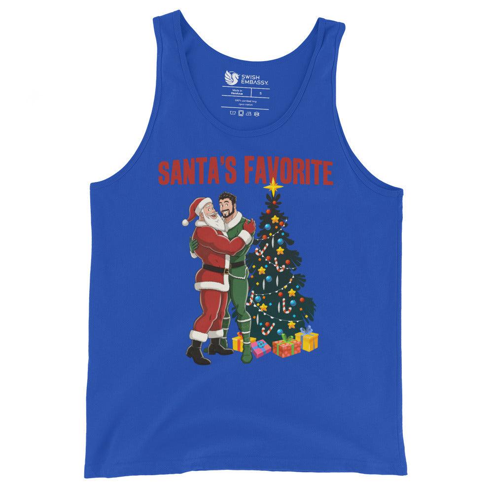 Santa's Favorite (Tank Top)-Christmas Tank Tops-Swish Embassy