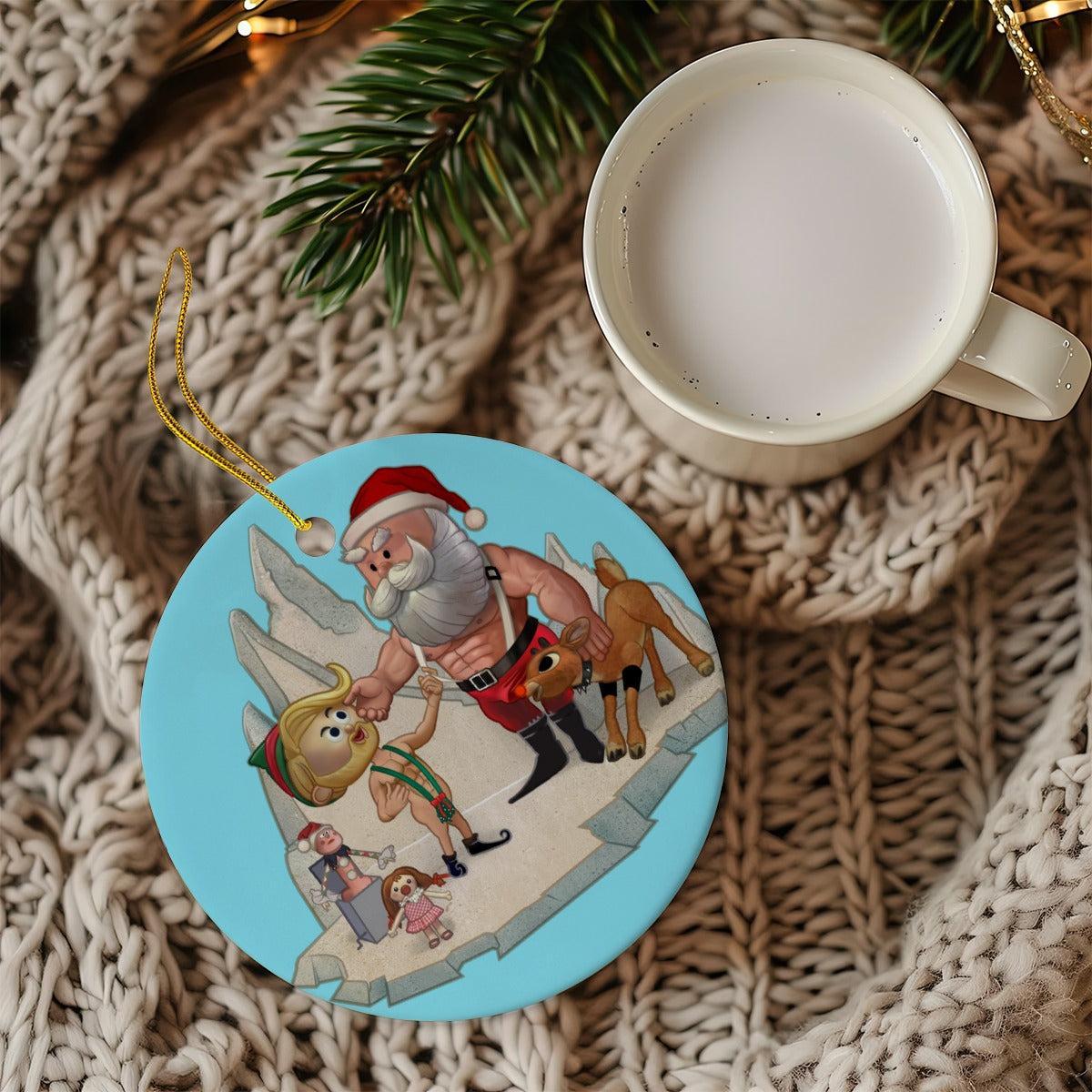 Santa'S Little Helper (Ceramic Holiday Keepsake)-Ceramic Holiday Keepsake-Swish Embassy