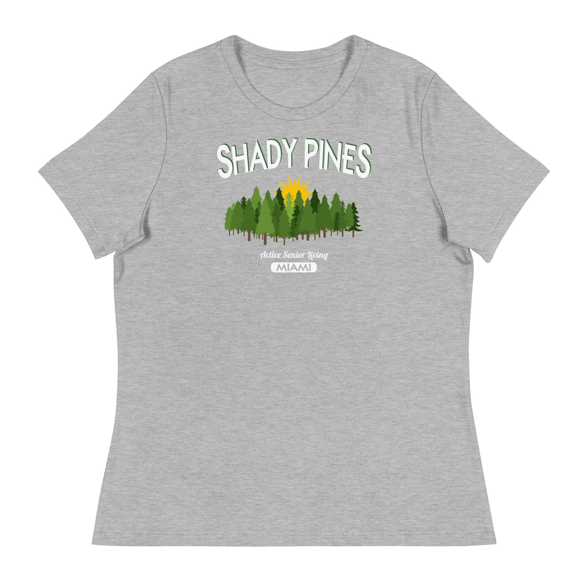 Shady Pines (Women's Relaxed T-Shirt)-Women's T-Shirts-Swish Embassy