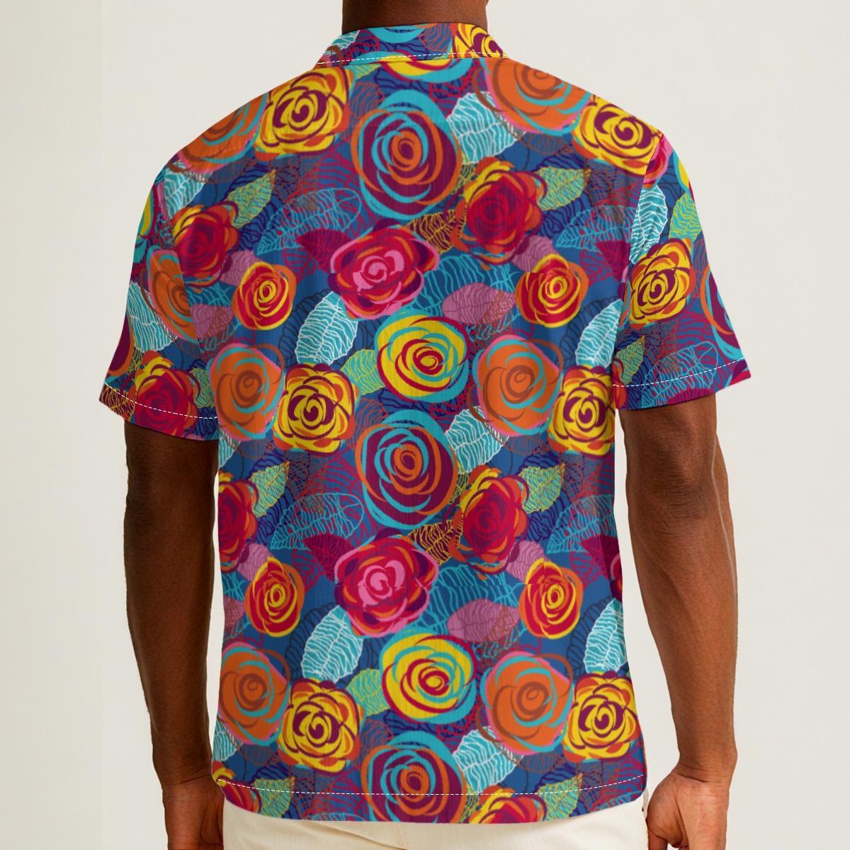 The Roses (Cotton Button Shirt)-Cotton Button Shirt-Swish Embassy